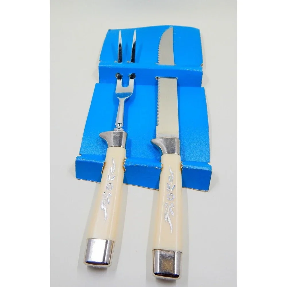Regent Sheffield Cutlery Set Stainless Steel Blades Carving Knife Fork England